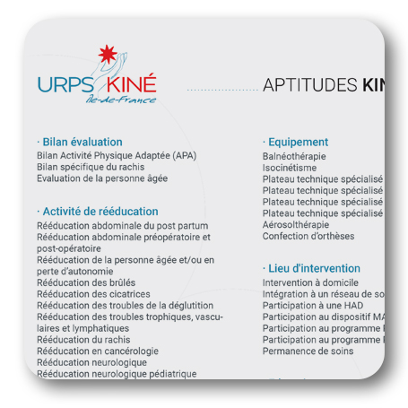 guide pratique prescription URPS pharmacien kiné
